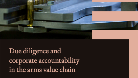 cover of report about due diligence and corporate accountability in arms value chain